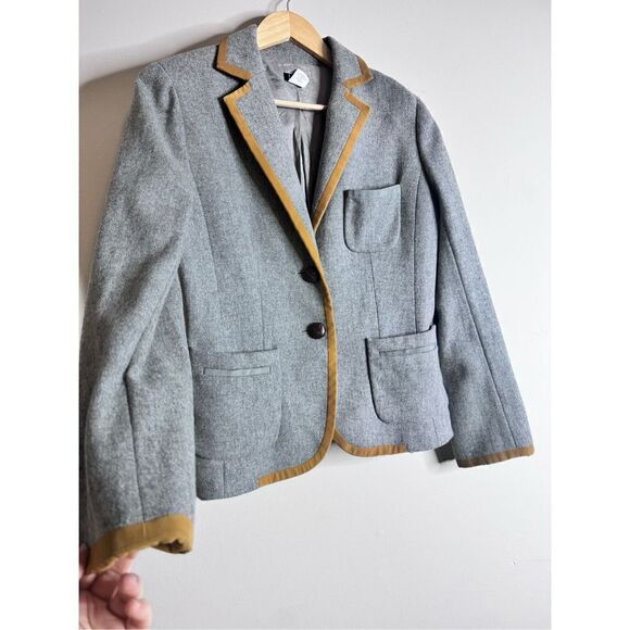 J.crew wool blend grey blazer sz S - Picture 4 of 5